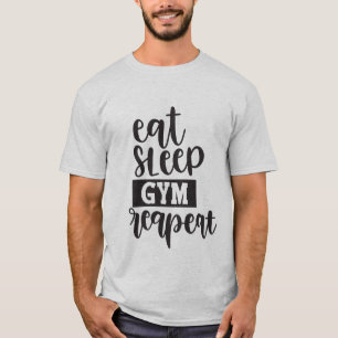 Niedlicher Schlaf-Gymnastik wiederholen Wortart T-Shirt