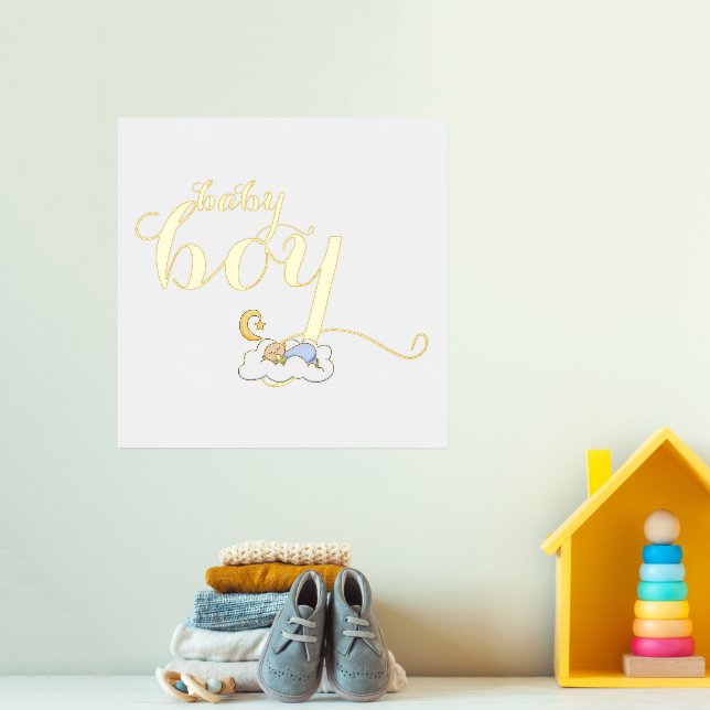 Niedlicher Schlafbabytypografie Foliendrucke (In Situ (Kinderzimmer 3))