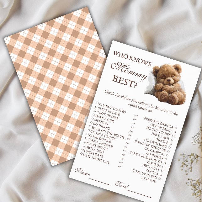 Niedlicher schlafender Teddybär, der Mama das best Flyer (Von Creator hochgeladen)