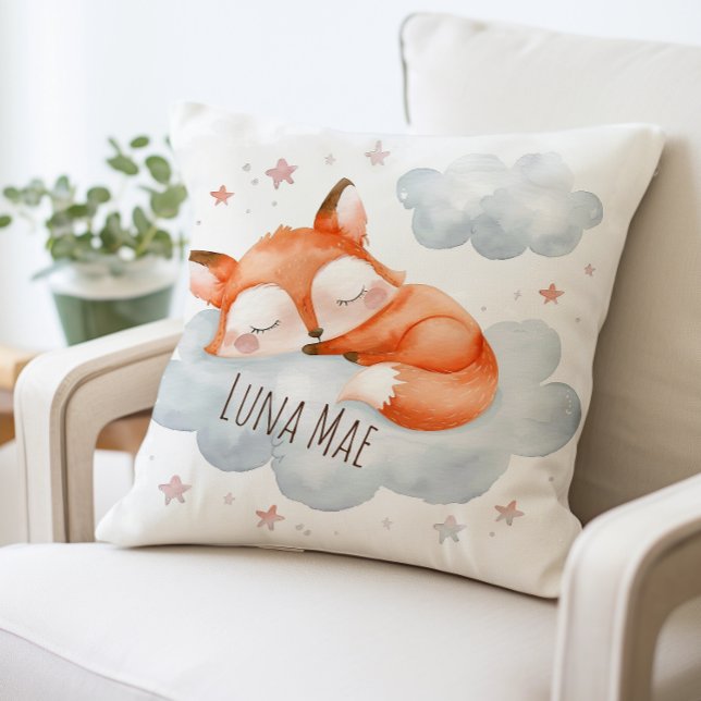 Niedlicher Schlaffuchs auf Cloud Kissen, Adorable  Kissen (Von Creator hochgeladen)