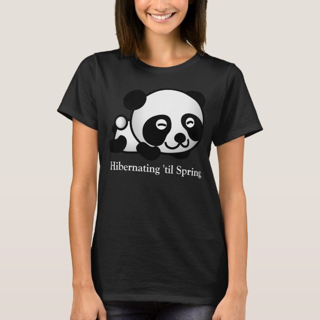Niedlicher Schlafpanda-T - Shirt (Vorderseite)