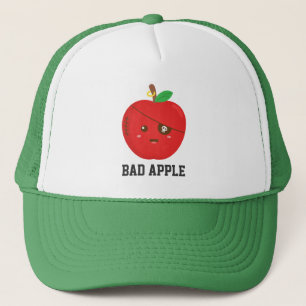 Niedlicher schlechter Apple mit Augen-Flecken Truckerkappe