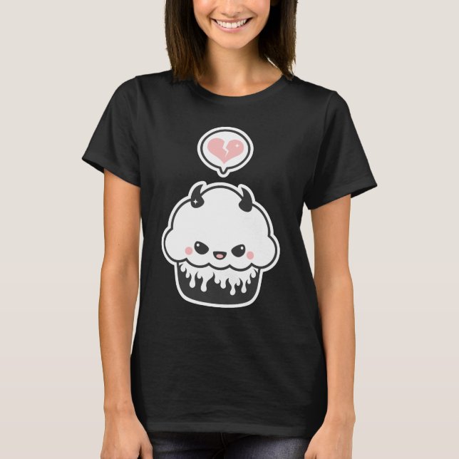Niedlicher schlechter kleiner Kuchen T-Shirt (Vorderseite)