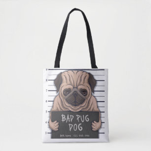 Niedlicher schlechter Mops Tasche