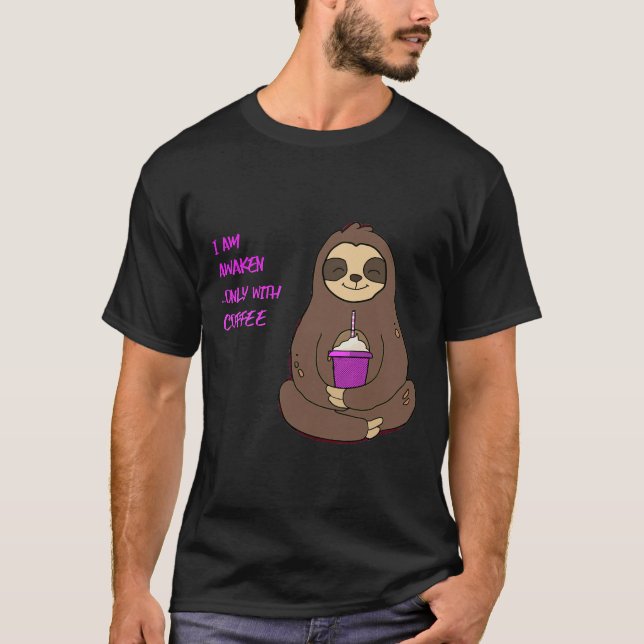 Niedlicher Schluck-Kaffee T-Shirt (Vorderseite)