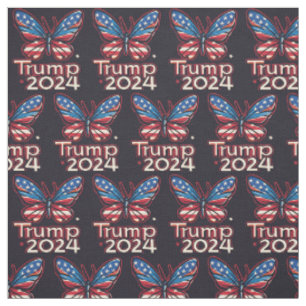 Niedlicher Schmetterling Donald Trump 2024 Girls Stoff