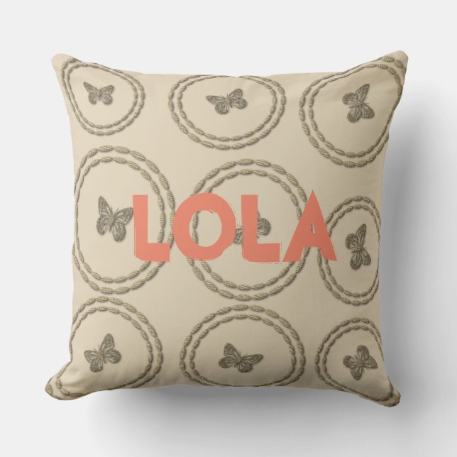 Niedlicher Schmetterling Kissen (Vorderseite)