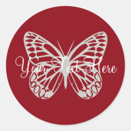 Niedlicher Schmetterling Vielen Dank Party Sticker