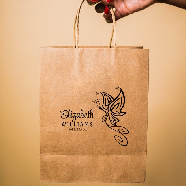 Niedlicher Schmetterling von Hand Gummistempel (Von Creator hochgeladen)