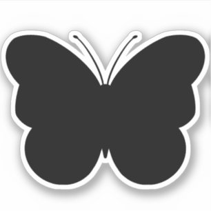 Niedlicher Schmetterlingsschnitt aus Vinyl Sticker