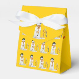 Niedlicher Schneemann, der Schnee zum Weihnachten  Geschenkschachtel