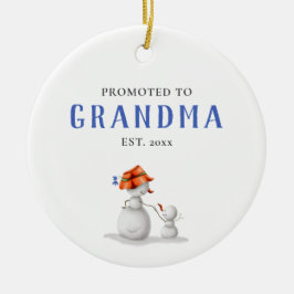 Niedlicher Schneemann für Oma Keramik Ornament