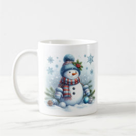 Niedlicher Schneemann Kaffeetasse
