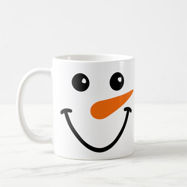 Niedlicher Schneemann Kaffeetasse (Links)