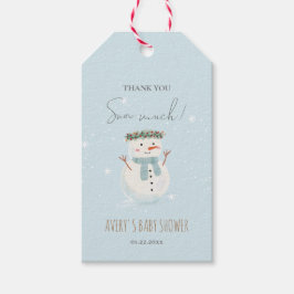 Niedlicher Schneemann Vielen Dank, dass Sie viel S Geschenkanhänger