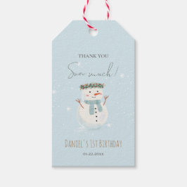 Niedlicher Schneemann Vielen Dank, dass Sie viel S Geschenkanhänger