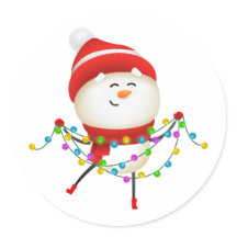 Niedlicher Schneemann Weihnachten, Santa Geschenk