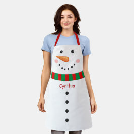 Niedlicher Schneemann Weihnachtsmärchen-Überdrucke Schürze