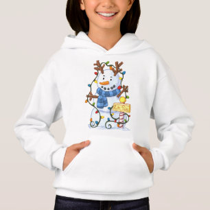Niedlicher Schneemann WeihnachtsWinter Hoodie