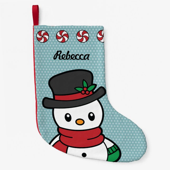 Niedlicher Schneepalast Weihnachten Strumpf Kleiner Weihnachtsstrumpf (Vorderseite)