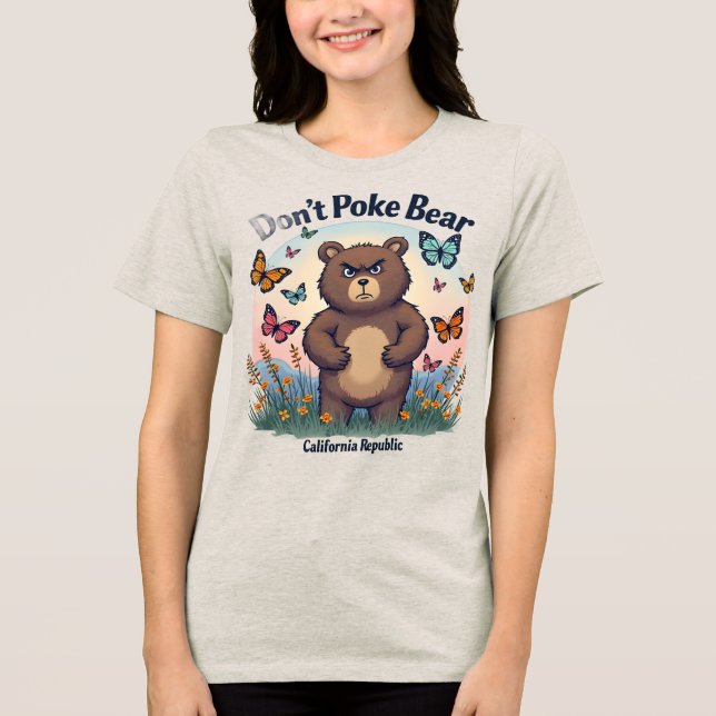 Niedlicher & schneller Bär Grafischer T - Shirt -  (Vorderseite)