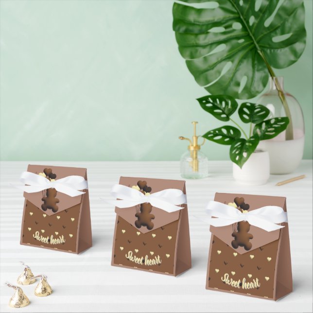 Niedlicher Schokoladenbär Baby Duschbox Geschenkschachtel (Zahlreiche)