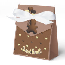 Niedlicher Schokoladenbär Baby Duschbox