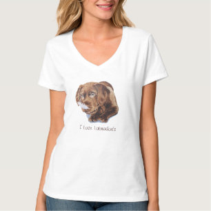 niedlicher, schokoladenbrauner Welpenlabrador T-Shirt