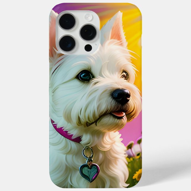 Niedlicher schöner Westie Terrier Welpenhund Drei Case-Mate iPhone Hülle (Rückseite)