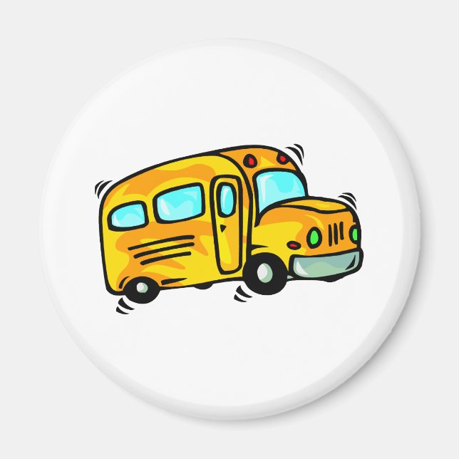 Niedlicher Schulbus Magnet (Vorne)