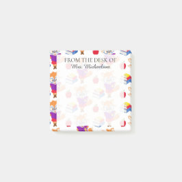 Niedlicher Schullehrer Fox Post-it Klebezettel