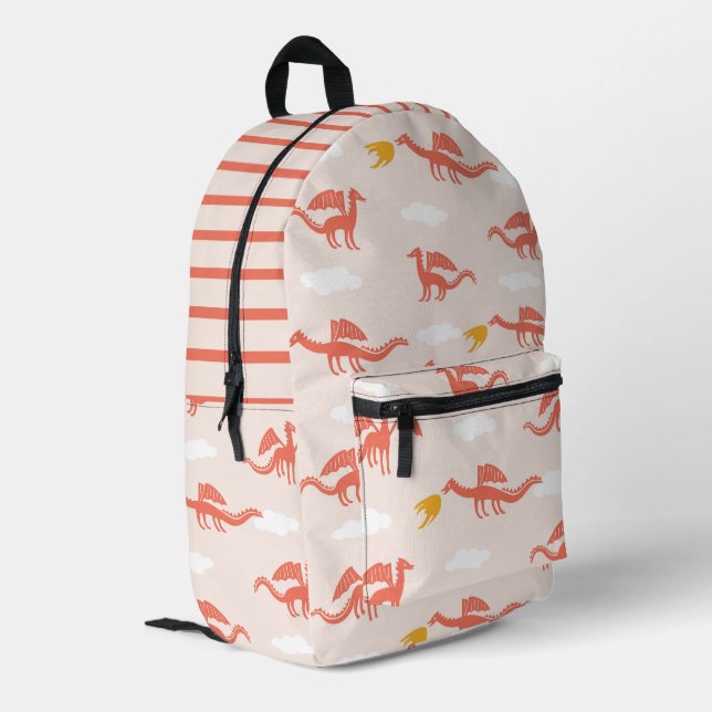 niedlicher Schulrucksack Bedruckter Rucksack (Rückseitige Ecke links)