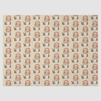 Niedlicher Schutz in Santa's Hutwackelpapier Seidenpapier