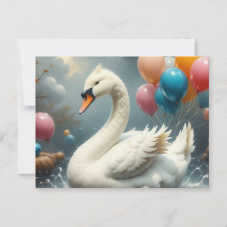 niedlicher Schwan Postkarte