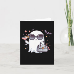 Niedlicher Schwanz Ghost Boujee Boojee Halloween D Karte