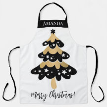 Niedlicher Schwarz-Gold-Weihnachtsbaum Custom