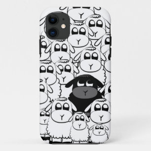 Niedlicher schwarze Schafe iphone Kasten Case-Mate iPhone Hülle