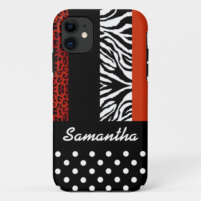 Niedlicher schwarzer Case-Mate iPhone hülle (Rückseite)