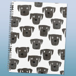 Niedlicher Schwarzer Labrador Retriever Hund Planer<br><div class="desc">Whimsical und lustig schwarzes Labrador Retriever Hundsmuster. Ideal für Tierfreunde und Hundefreunde. Originelle Kunst von Nic Squirrell.</div>