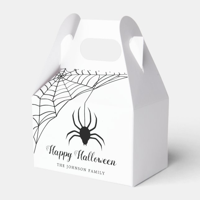Niedlicher Schwarzer Spieglein Halloween Geschenkschachtel (Vorderseite)