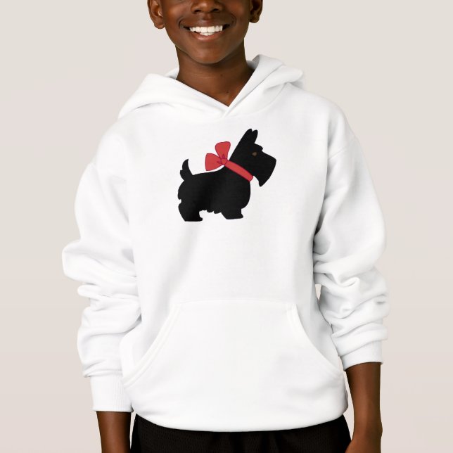 NIEDLICHER SCOTTIE-HUNDEHOODIE HOODIE (Vorderseite)