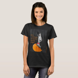 Niedlicher Sexy Pinup Hexe Goth Ladys Black T - Sh T-Shirt