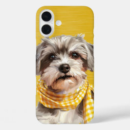 NIEDLICHER SHAGGY TERRIER PUPPY HUND iPhone 16 PLUS HÜLLE