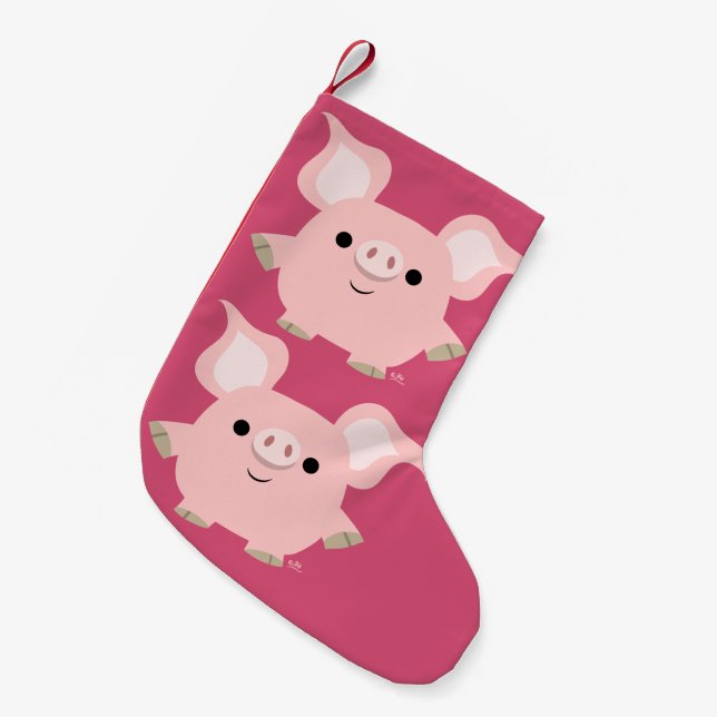 Niedlicher Shorty Cartoon Strumpf Kleiner Weihnachtsstrumpf (Vorderansicht (hängend))