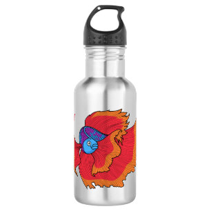 Niedlicher Siameser, der den Cartoon "Betta" bekäm Edelstahlflasche