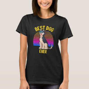 Niedlicher sibirischer Husky bester Hund Welpe Ret T-Shirt