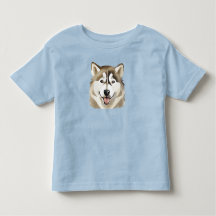 Niedlicher sibirischer Husky Dog Wolf Funny Huskie