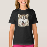 Niedlicher sibirischer Husky Dog Wolf Funny Huskie