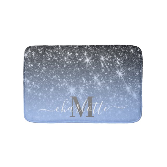 Niedlicher Silver Glitzer Badematte (Vorderseite)