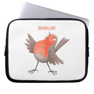 Niedlicher Singvogel Cartoon Laptopschutzhülle